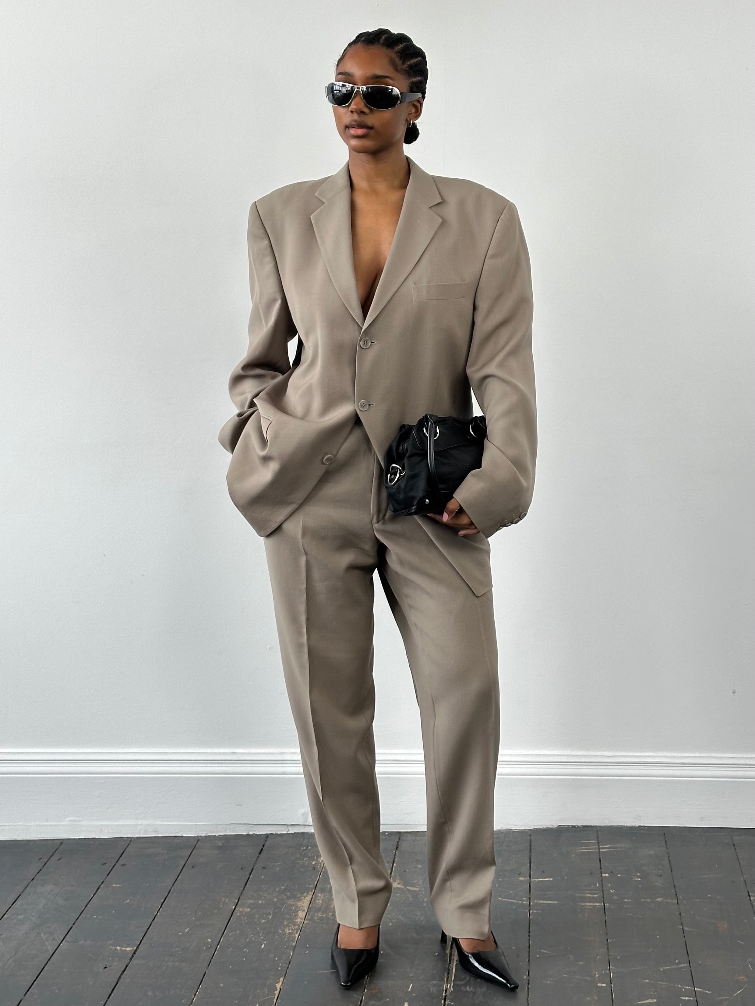 Pierre Cardin 1990s Pure Wool Single Breasted Suit - 42L/W34 - SYLK