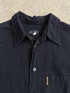 Armani Jeans Cotton Linen Logo Shirt - M/L - SYLK