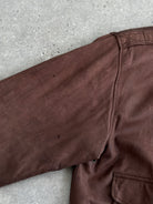 Vintage Leather Bomber Jacket - L/XL - SYLK