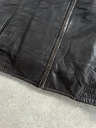 London Fog 1990s Distressed Leather Jacket - L - SYLK