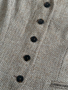 Vintage Virgin Wool Herringbone Waistcoat - XL - SYLK