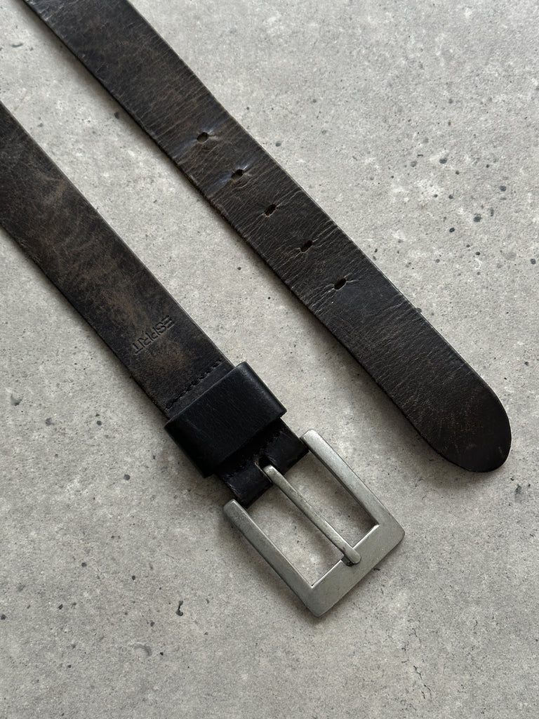 Vintage Distressed Leather Belt - 34-37W - SYLK