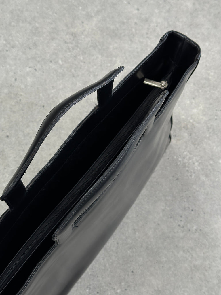 Italian Vintage Leather Brief Case Bag - SYLK