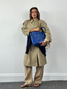 Versace 1990s Pure Ramie Wide Leg Trousers - W34 - SYLK