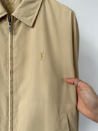 Yves Saint Laurent Logo Bomber Jacket - M/L - SYLK