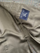 Burberry 1980s Pure Wool Single Breasted Check Blazer - 44R/XL - SYLK