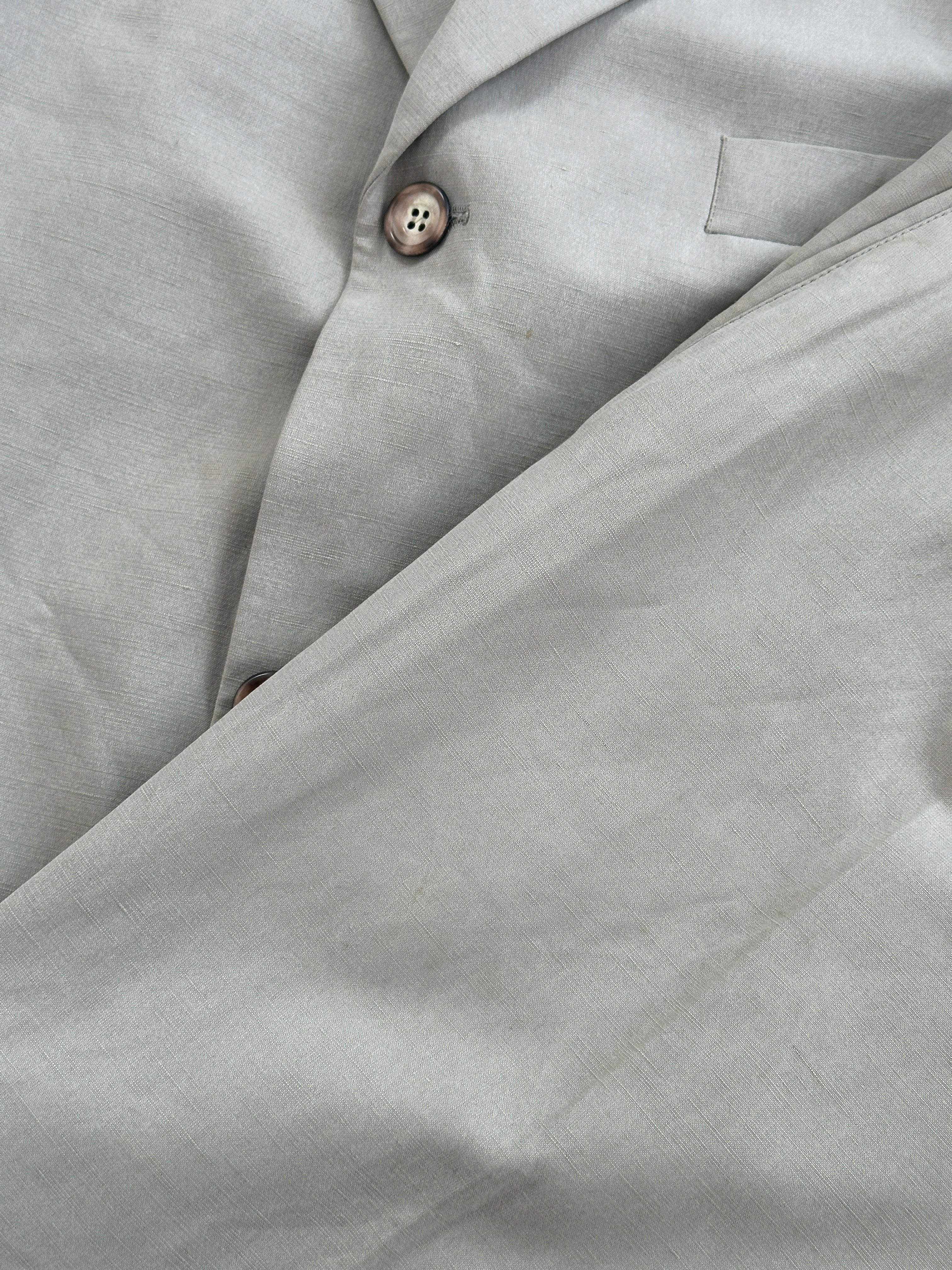 Vintage Linen Tencel Single Breasted Suit - 42R/W32 - SYLK
