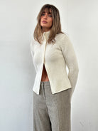 Max Mara ‘S Wool Cashmere Knitted Double Zip Cardigan - S/M - SYLK