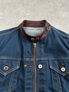 Hollywood Trading Company HTC 2000s “Night Flyer” Moto Denim Jacket - S - SYLK