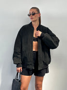 Vintage Suede Bomber Jacket - XXL - SYLK