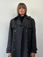 Dolce & Gabbana Wool Double Breasted Belted Coat - L - SYLK