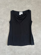 Max Mara Linen Cowl Neck Sleeveless Top - M - SYLK