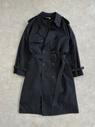 Vintage Double Breasted Belted Trench Coat - XL - SYLK