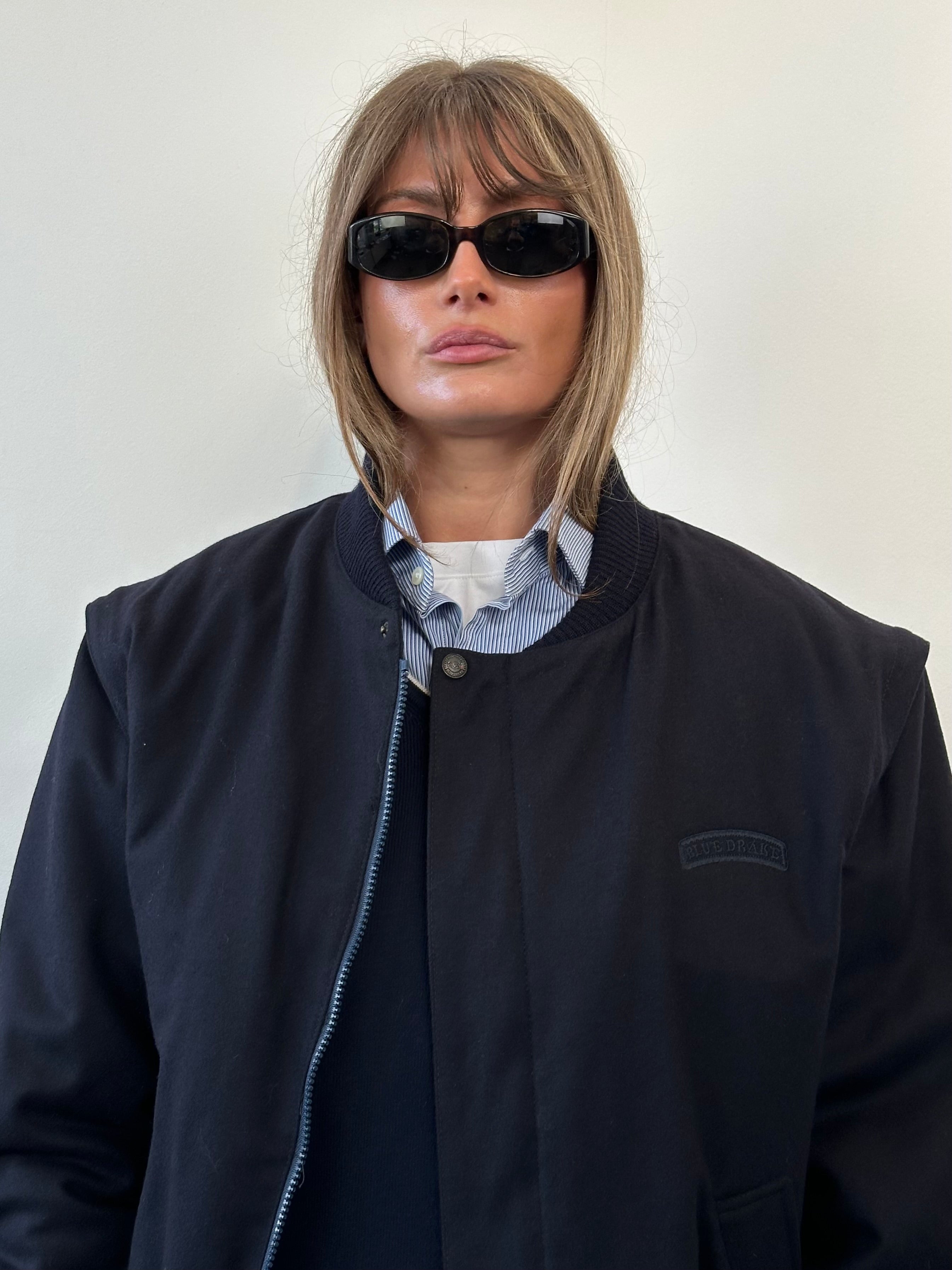 Italian Vintage Wool Bomber Jacket - L - SYLK