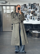 London Fog 1980s High Neck Belted Trench Coat - XXL - SYLK