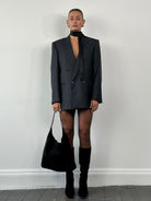Christian Dior Wool Silk Double Breasted Print Blazer - 40R/L - SYLK