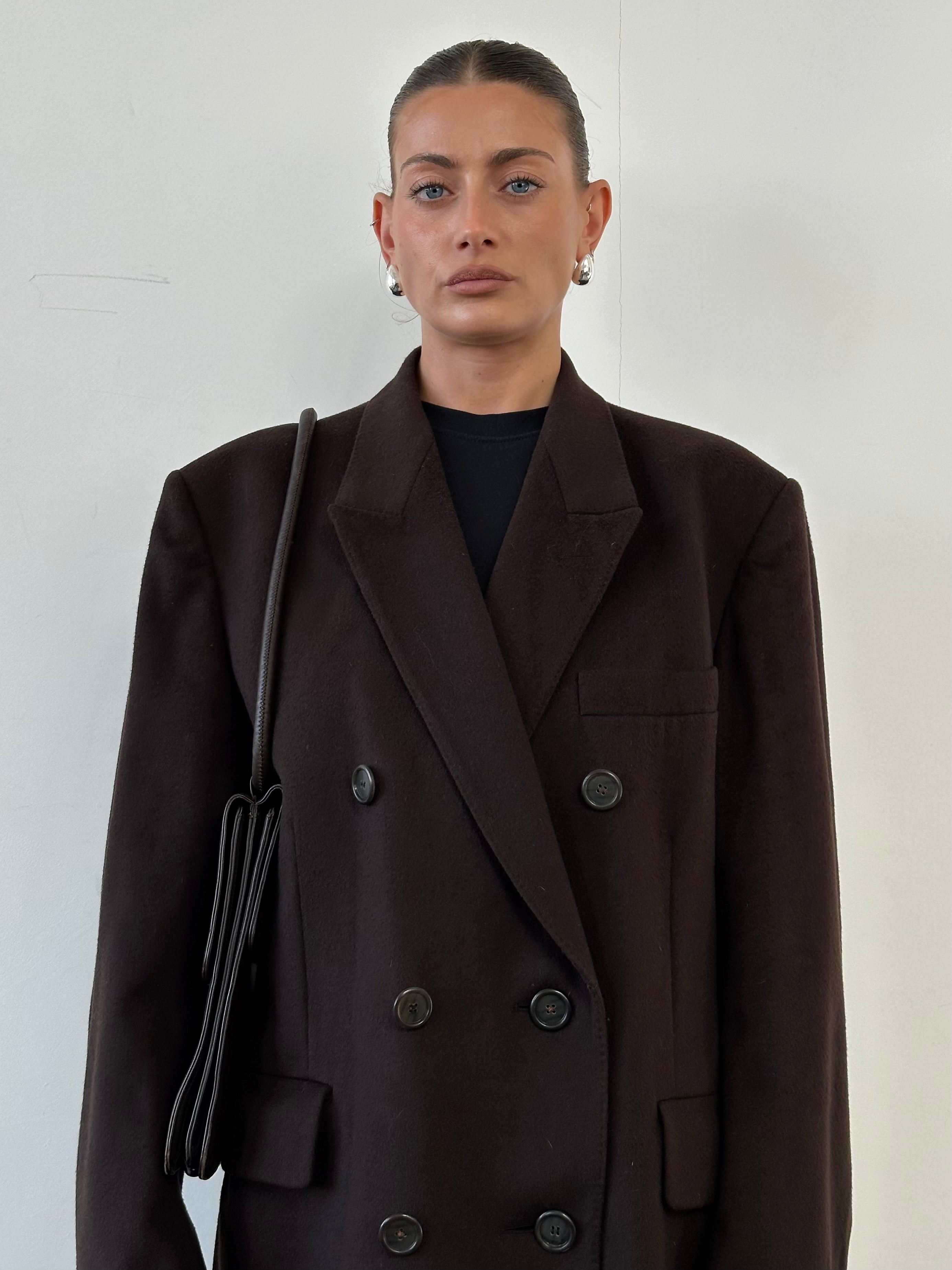 Christian Dior Wool Cashmere Double Breasted Coat - XL - SYLK