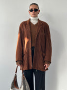 Vintage Relaxed Suede Blazer - XL - SYLK