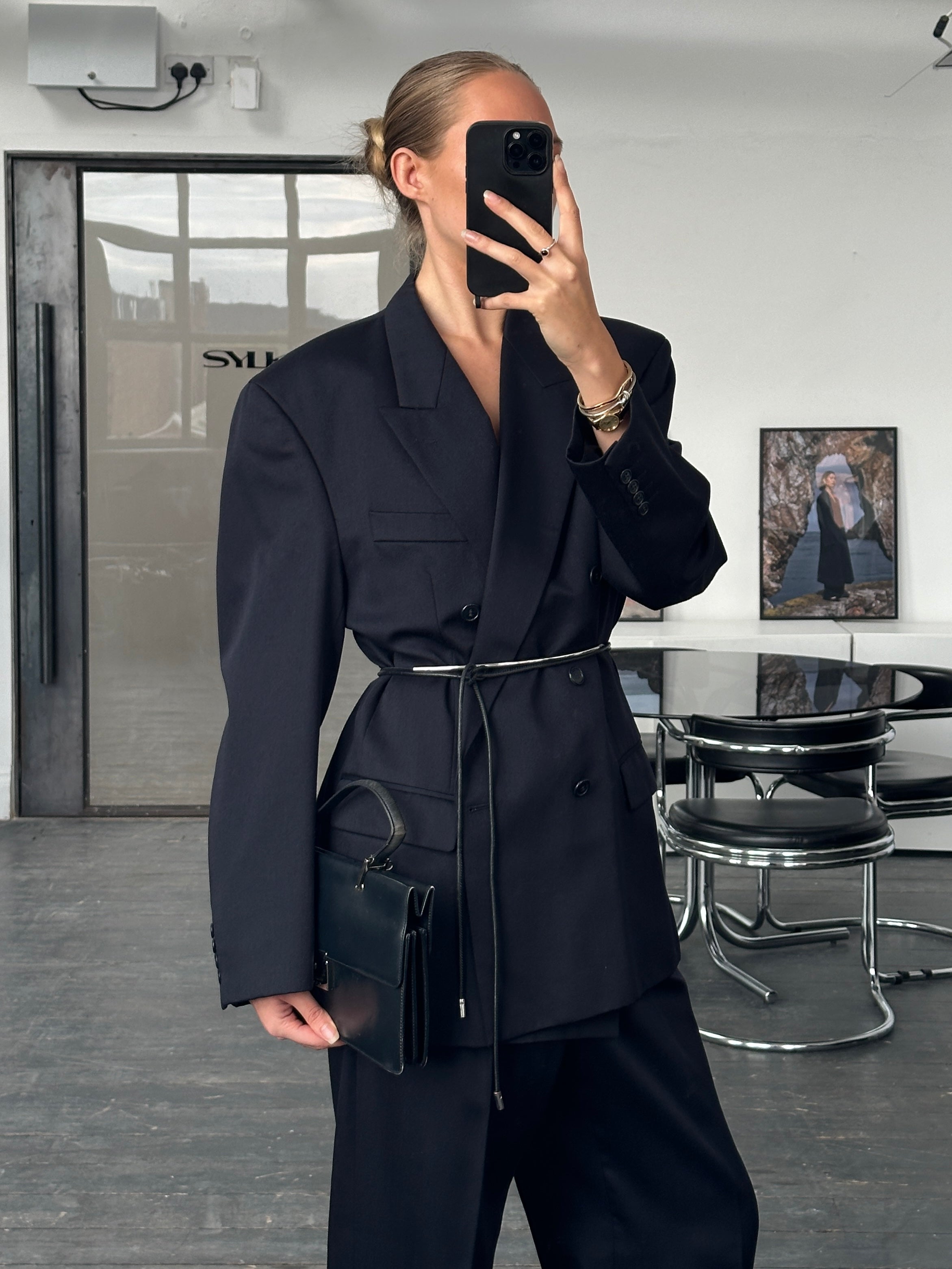 Pierre Cardin 1990s Pure Wool Double Breasted Suit - 44R/W324 - SYLK