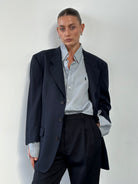 Yves Saint Laurent 90s Wool Single Breasted Blazer - L/XL - SYLK