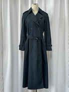 London Fog 1980s Double Breasted Cotton Trench Coat - S - SYLK