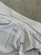 Christian Dior Stripe Cotton Logo Shirt - M/L - SYLK