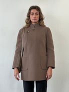 Italian Vintage Wool Reversible Belted Coat - M - SYLK