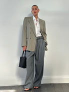 Italian Vintage Pure Wool Double Breasted Blazer - L - SYLK