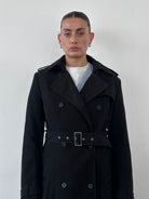 Versace Jeans Couture 00s Pure Cotton Belted Trench Coat - M - SYLK