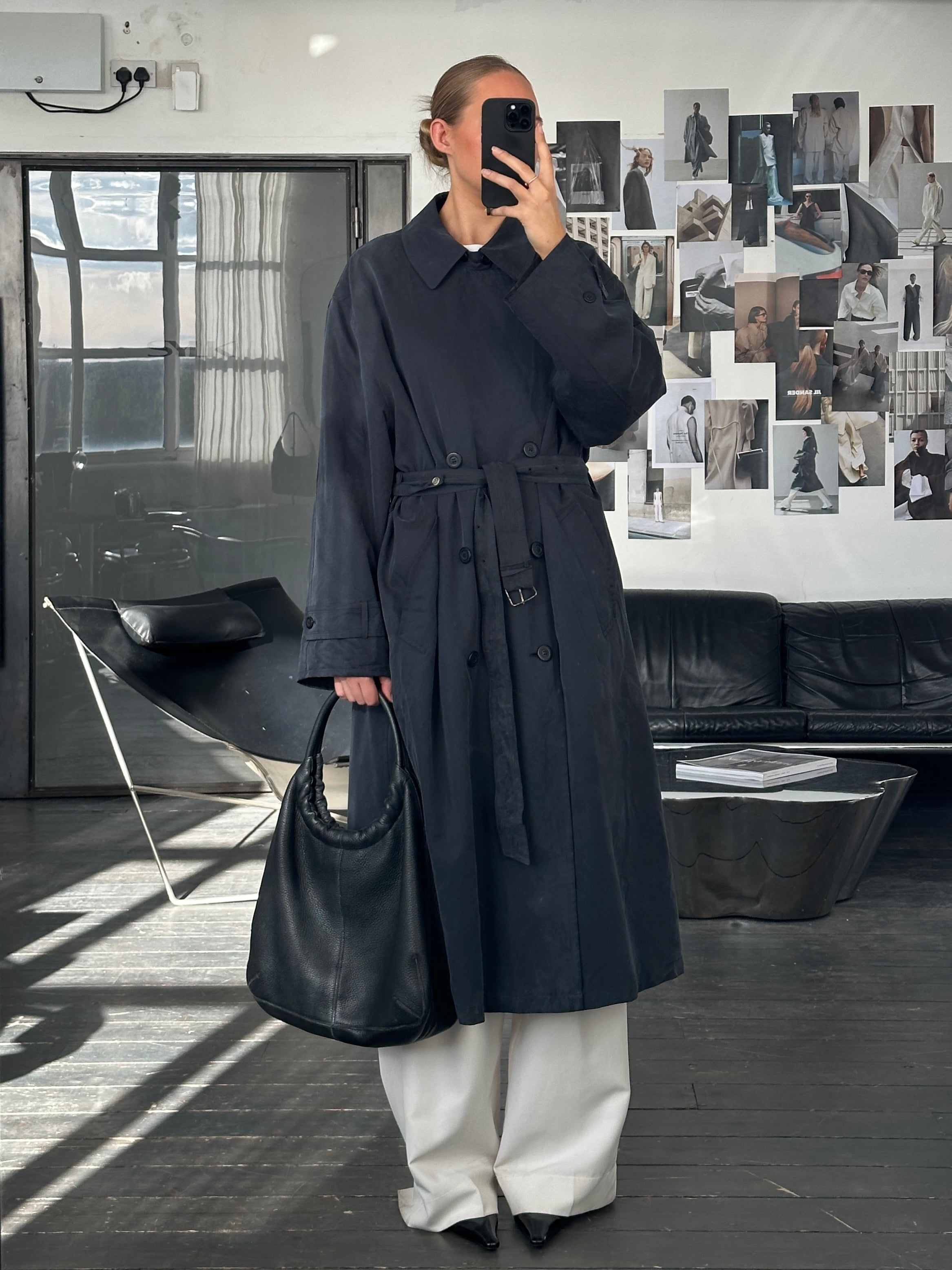 Ralph Lauren 1990s Double Breasted Belted Trench Coat - XXL - SYLK