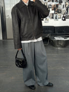 London Fog 1990s Distressed Leather Jacket - L - SYLK