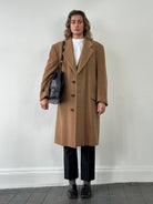 Giorgio Armani Wool Cashmere Single Breasted Coat - XL - SYLK