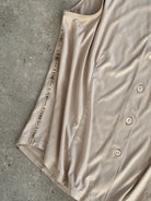 Fendi Sleeveless Satin Logo Shirt - M/L - SYLK