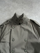 London Fog 1980s High Neck Belted Trench Coat - XXL - SYLK