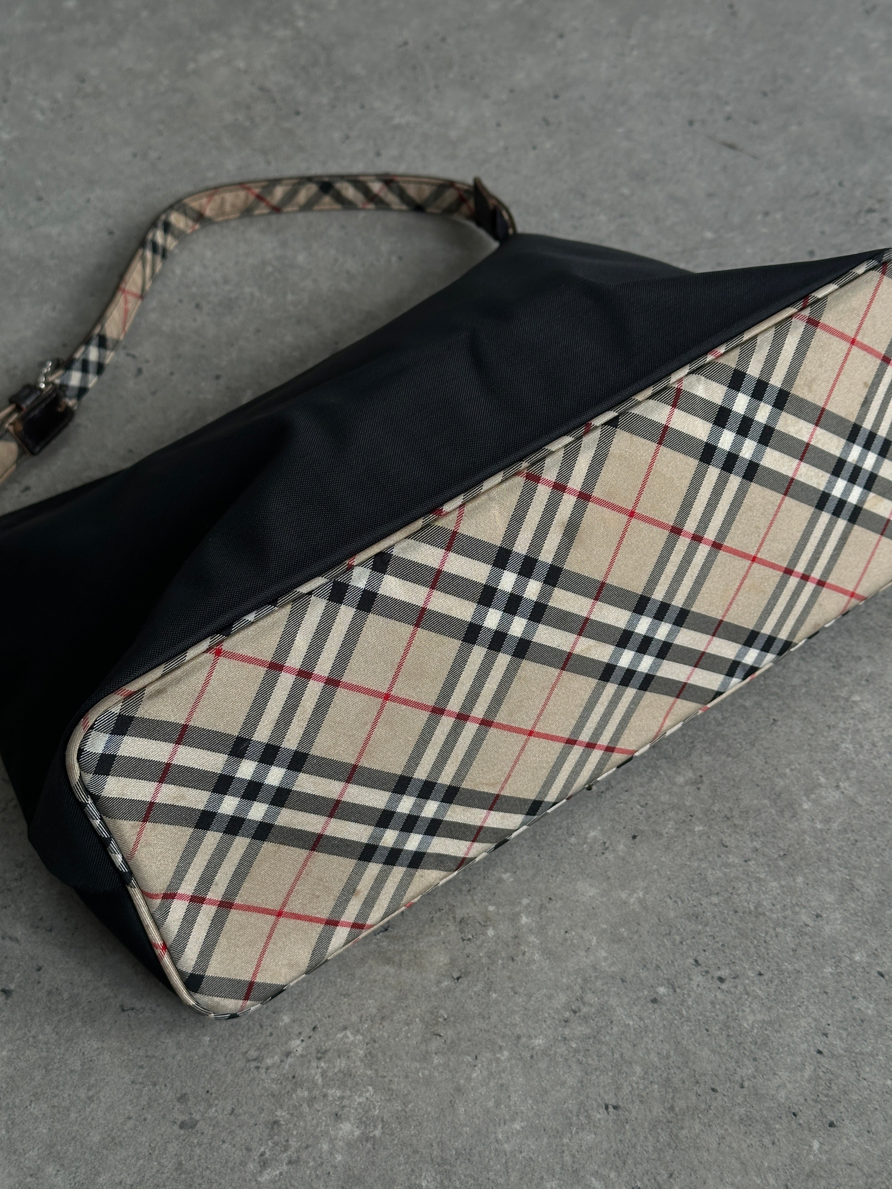 Burberry Nylon Nova Check Shoulder Bag - SYLK