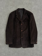 Versace Pure Cotton Corduroy Single Breasted Blazer - 40L/L - SYLK