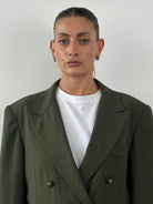 Max Mara Wool Double Breasted Blazer - XL - SYLK