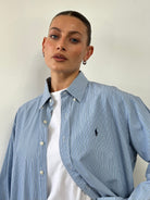 Ralph Lauren Stripe Pure Cotton Logo Shirt - XL - SYLK