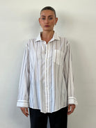 Christian Dior Monsieur Stripe Cotton Shirt - XL - SYLK