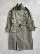 London Fog 1980s High Neck Belted Trench Coat - XXL - SYLK