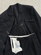 Yves Saint Laurent Brushed Wool Pinstripe Three Piece Suit - 40R/W30 - SYLK