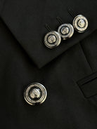 Gianni Versace Medusa Button Wool Double Breasted Blazer - L/XL - SYLK