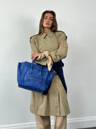 Vintage 1980s Nova Check Belted Trench Coat - M - SYLK