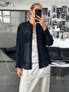 Armani Jeans 1990s Sheer Shirt - M - SYLK