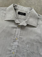 Christian Dior Stripe Cotton Logo Shirt - XL - SYLK