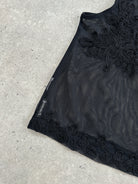 Armani Jeans Sheer Appliqué Vest Top - S - SYLK