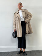 Christian Dior Monsieur Cotton Double Breasted Belted Trench Coat - L/XL - SYLK