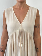 Max Mara Pure Cotton Floor Length Sun Dress - UK12 - SYLK