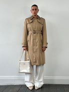 Christian Dior Monsieur Cotton Single Breasted Belted Trench Coat - M - SYLK