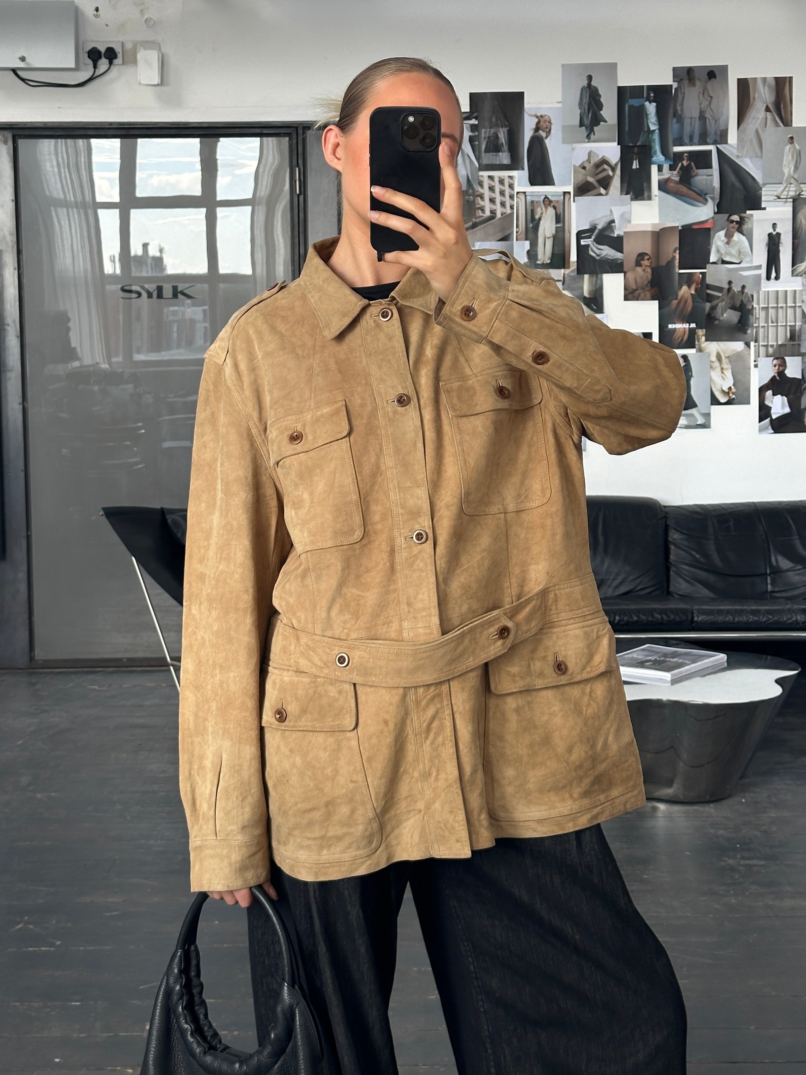Ralph Lauren Polo 2000s Safari Suede Jacket - XL - SYLK